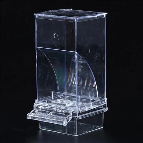 新款透明自动喂食器防撒防溅鹦鹉虎皮玄凤牡丹鸟食盒