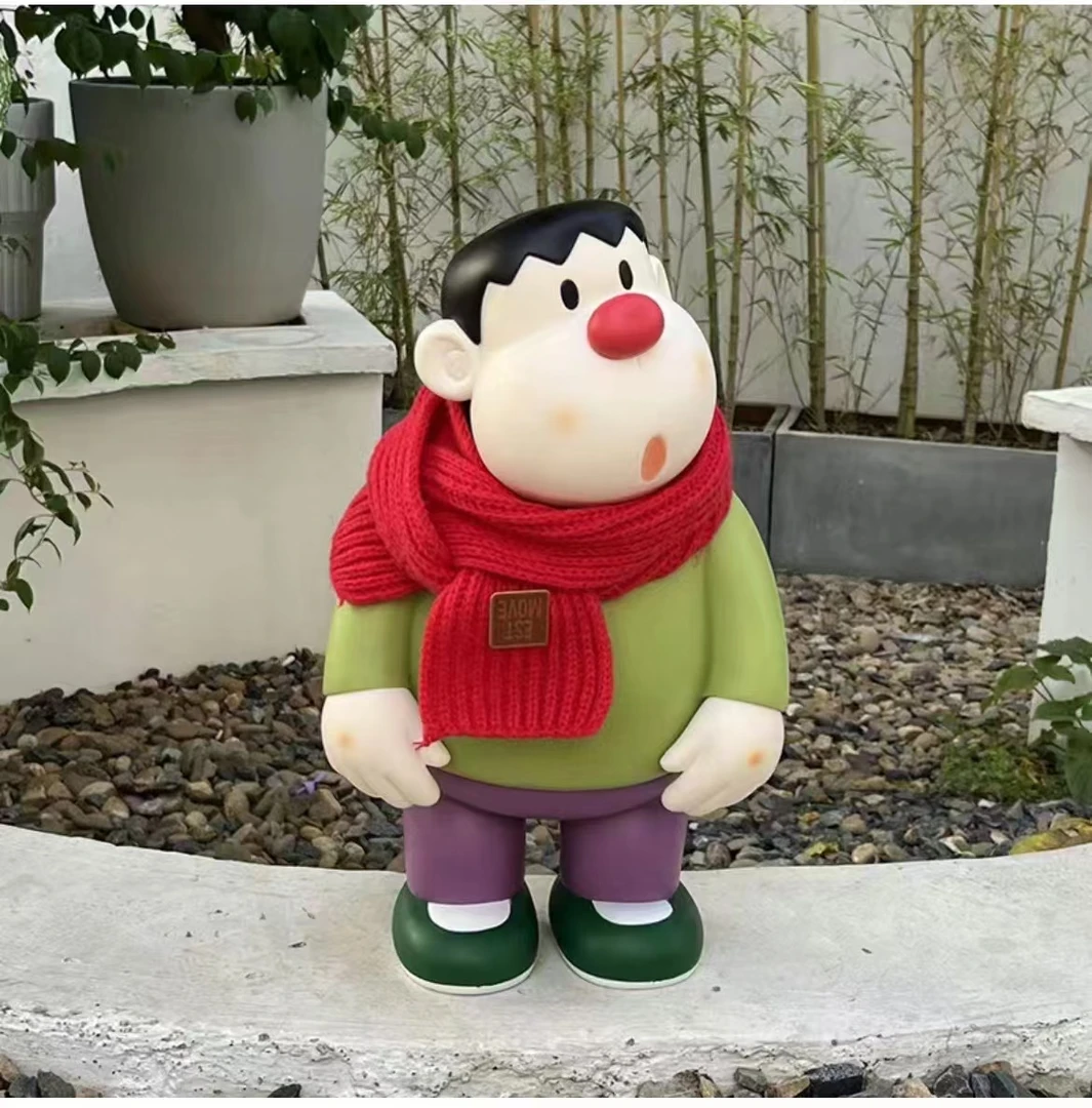 【送围巾】45厘米左右胖虎手办桌面摆件登场办公桌家居饰品玄关客厅