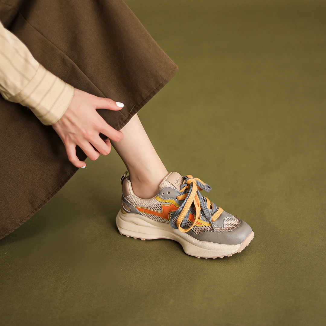 【现货福利】增高6.5CM复古民族风老爹鞋透气ins新款阿甘鞋301-2