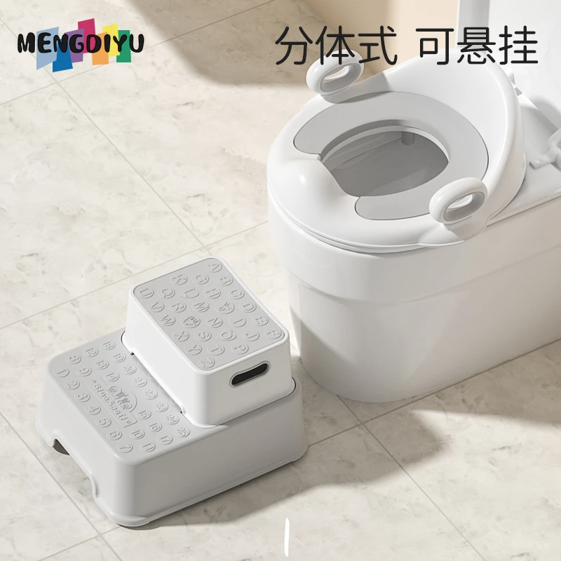 萌蒂鱼儿童马桶圈坐便器分体楼梯式女宝宝男孩尿便器如厕垫踩脚凳