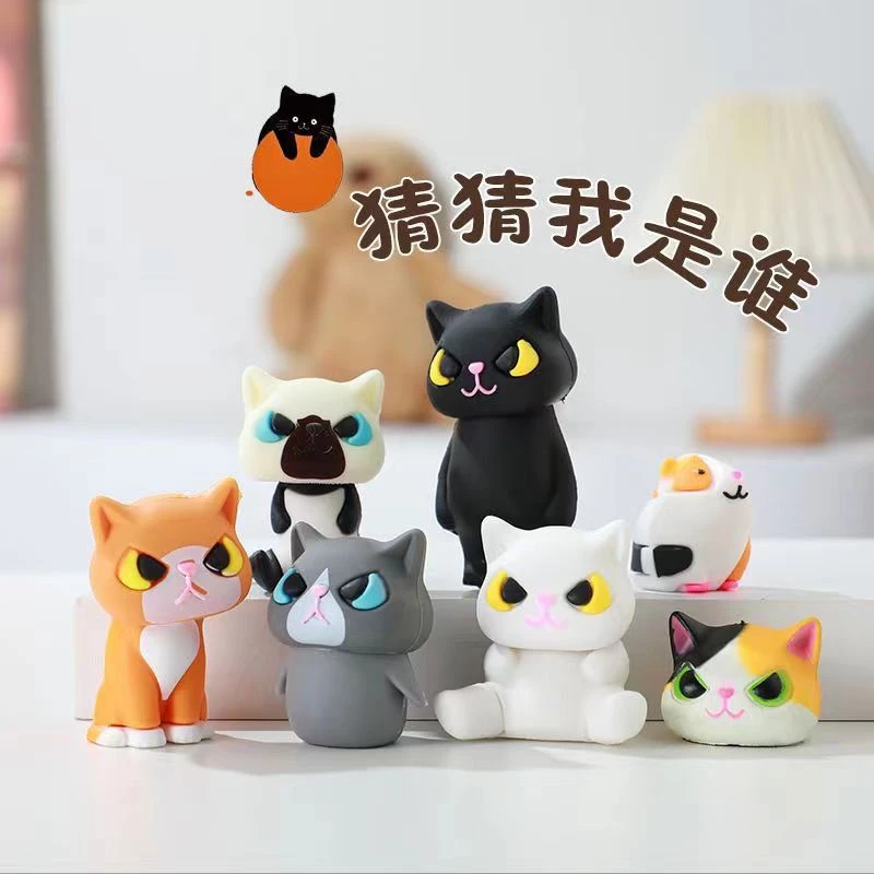 正品6款伪装猫咪的动物们猫咪扮装头套变装柴犬豚鼠手办摆件公仔