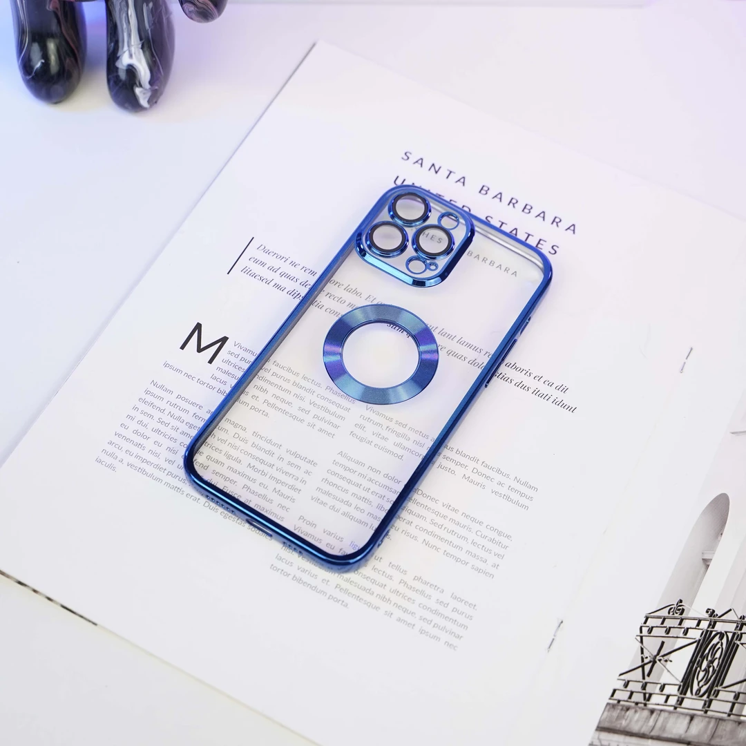 电镀CD纹露标软壳自带镜头膜散热镂空设计高级感百搭适用于苹果14