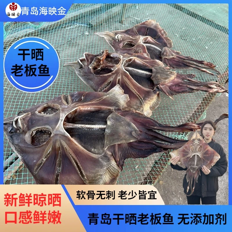 【海映金】青岛特产老板鱼干 自然风干老板鱼软骨脆骨