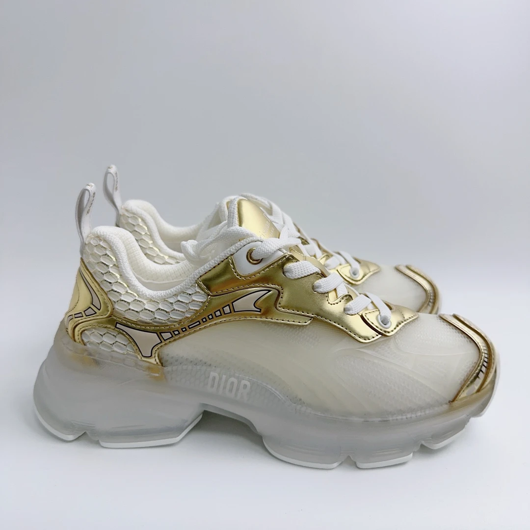 36.5码/全新/Dior/迪奥 白金果冻网面运动鞋/ys00108