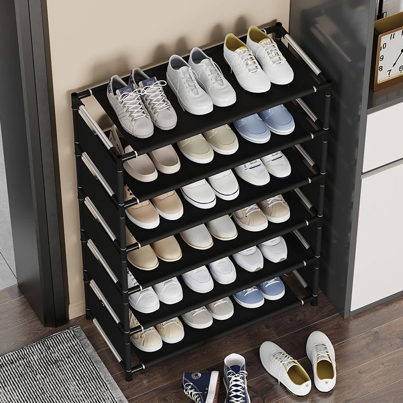 简易鞋架多层组合防尘收纳鞋柜宿舍收纳架整理架门口家用省空间