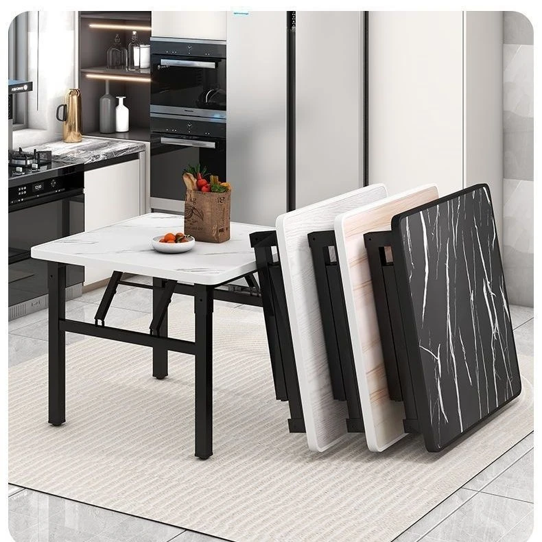 折叠吃饭桌家用餐桌简易出租屋宿舍正方形小桌子户外地桌摆摊矮桌