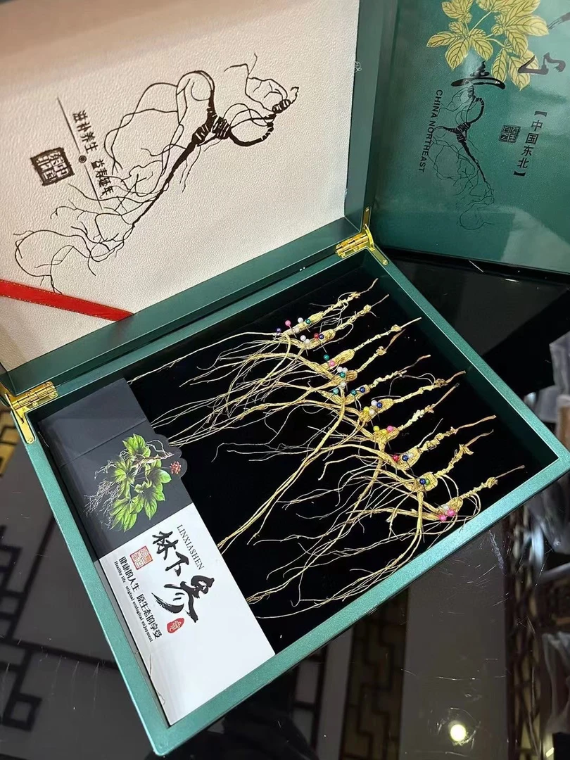 钢琴烤漆绿林下参礼盒