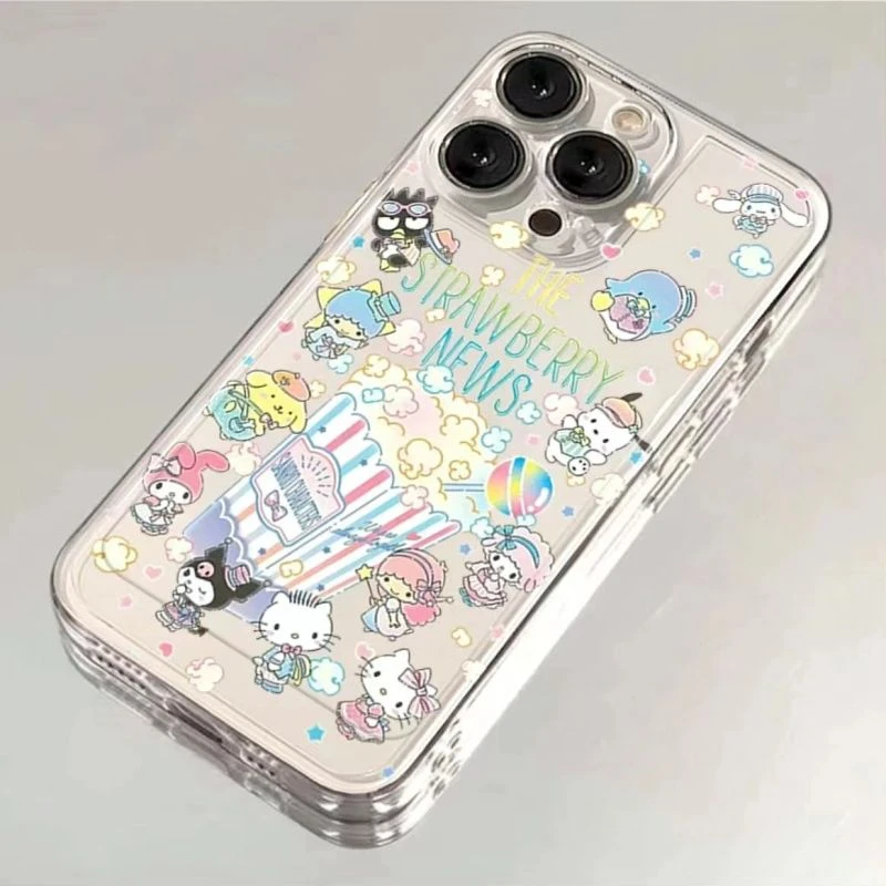 卡通凯蒂猫苹果15手机壳iPhone14promax防摔13/12/11全包xr可爱8p