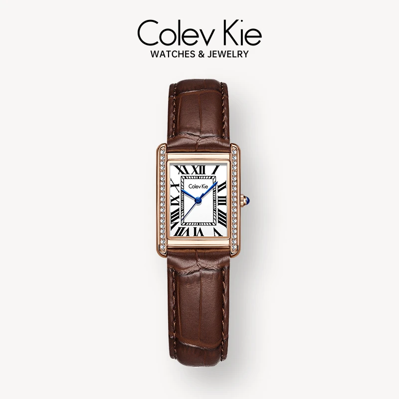 ColevKie【万达直发】正品经典坦克方形手表石英女表时尚气质腕表