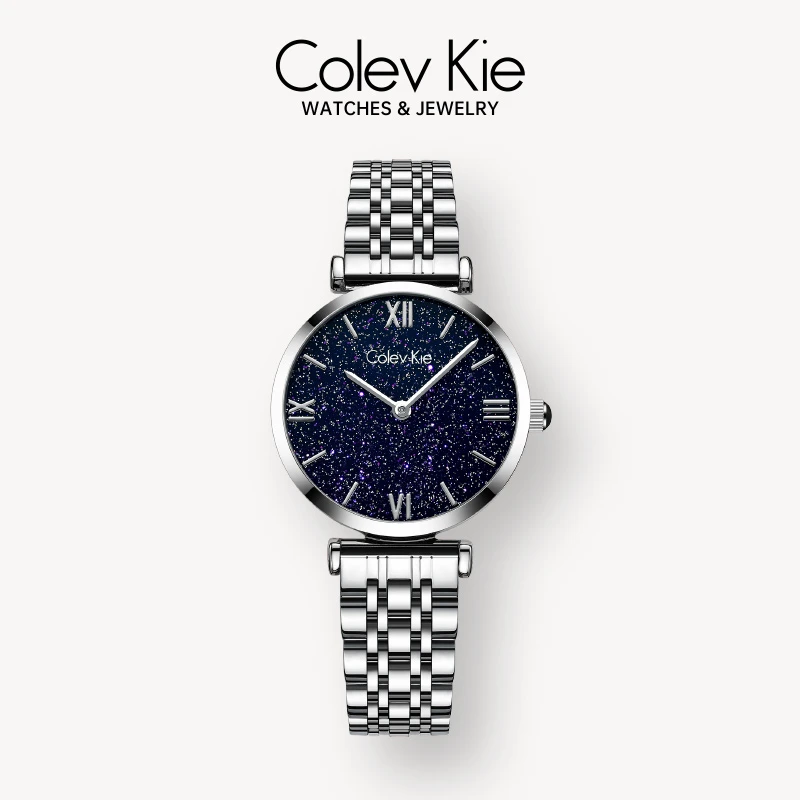 ColevKie【官方正品】星空满天星高档女士手表气质防水女表