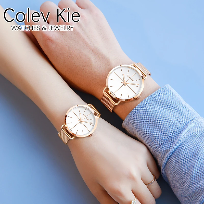 ColevKie【情侣礼物】女款情侣表时尚潮流腕表对表学生超薄防水