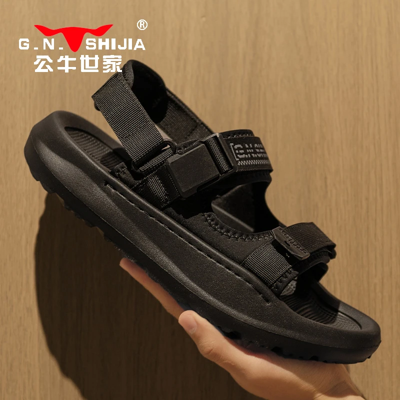公牛世家2025年夏季新款凉鞋沙滩鞋夏天户外男款透气百搭男鞋