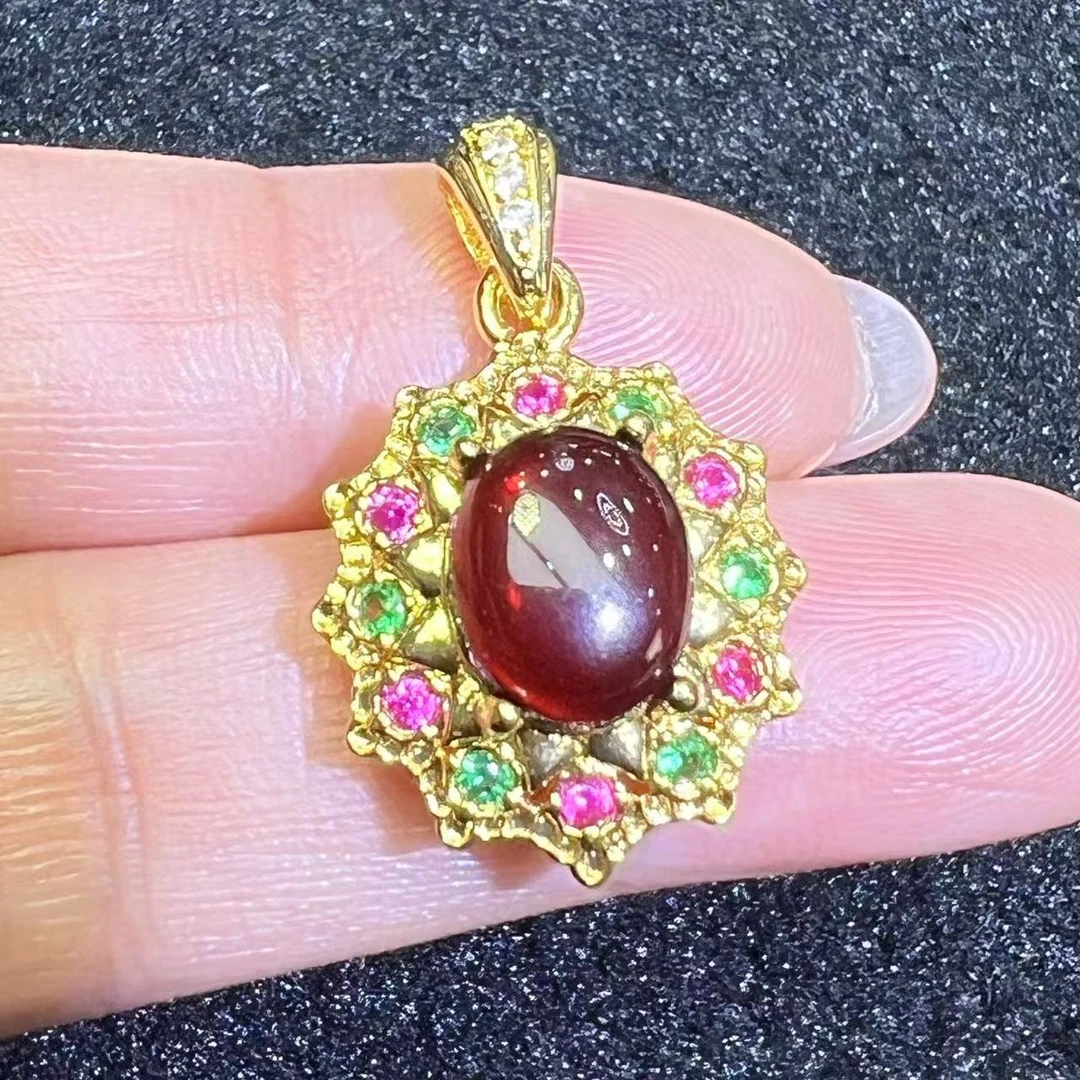 MT2658-琥珀血珀福贝吊坠-配绳子