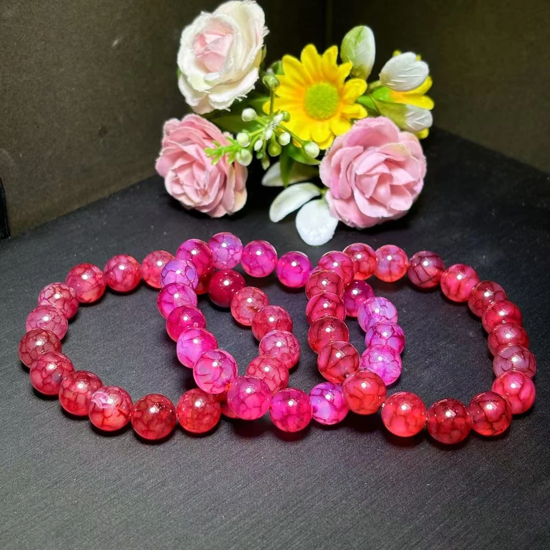 S6499卡10左右-雪龙天晶玛瑙手串-多样性发其一