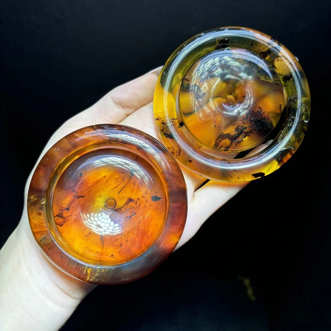 M2543-九金离光灵草珀琥珀两件套-配密码箱-配绳-多样性发其一套