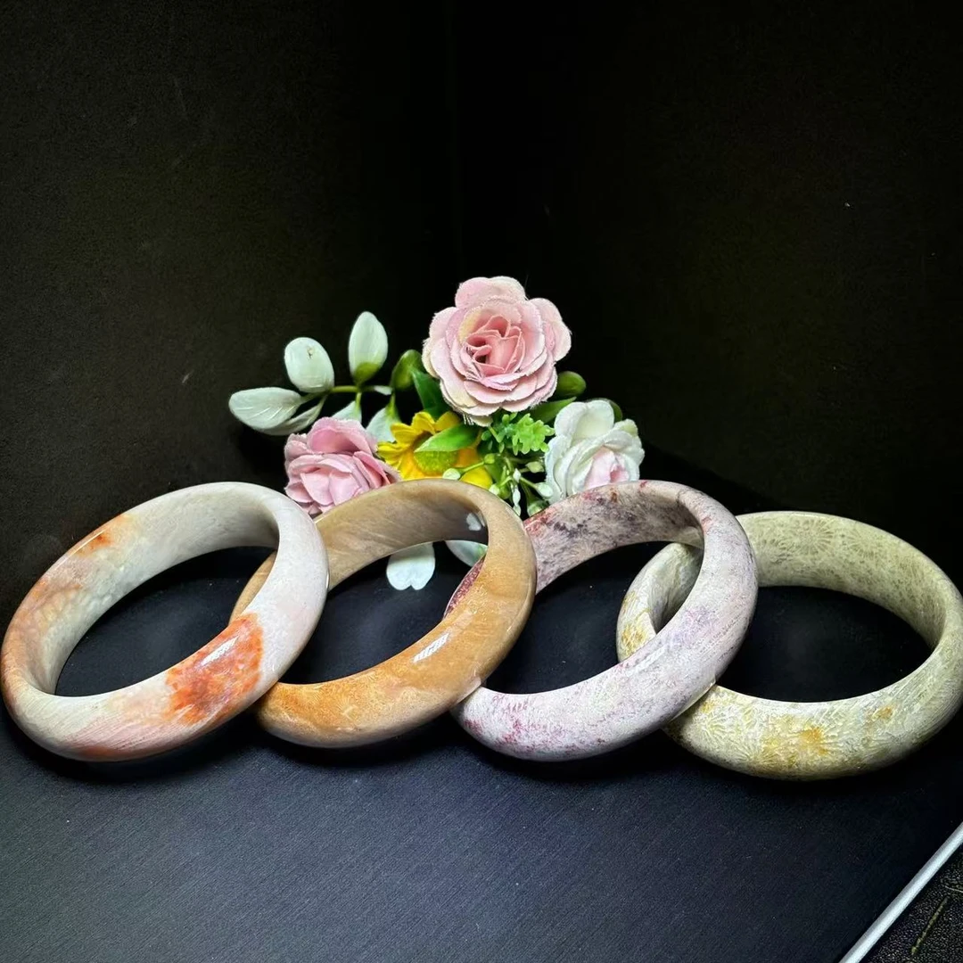 C3827卡17+/硅化玉手镯/多样性发货只发一件-配盒