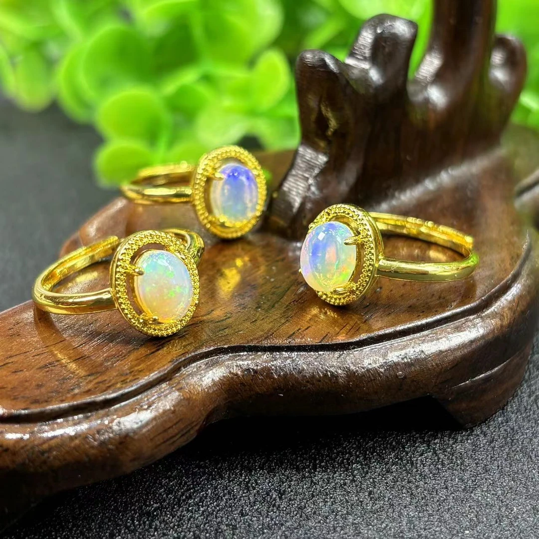 面面来财珠宝CT3453-五光十色幻彩欧泊戒指-多样性只发一件-活口