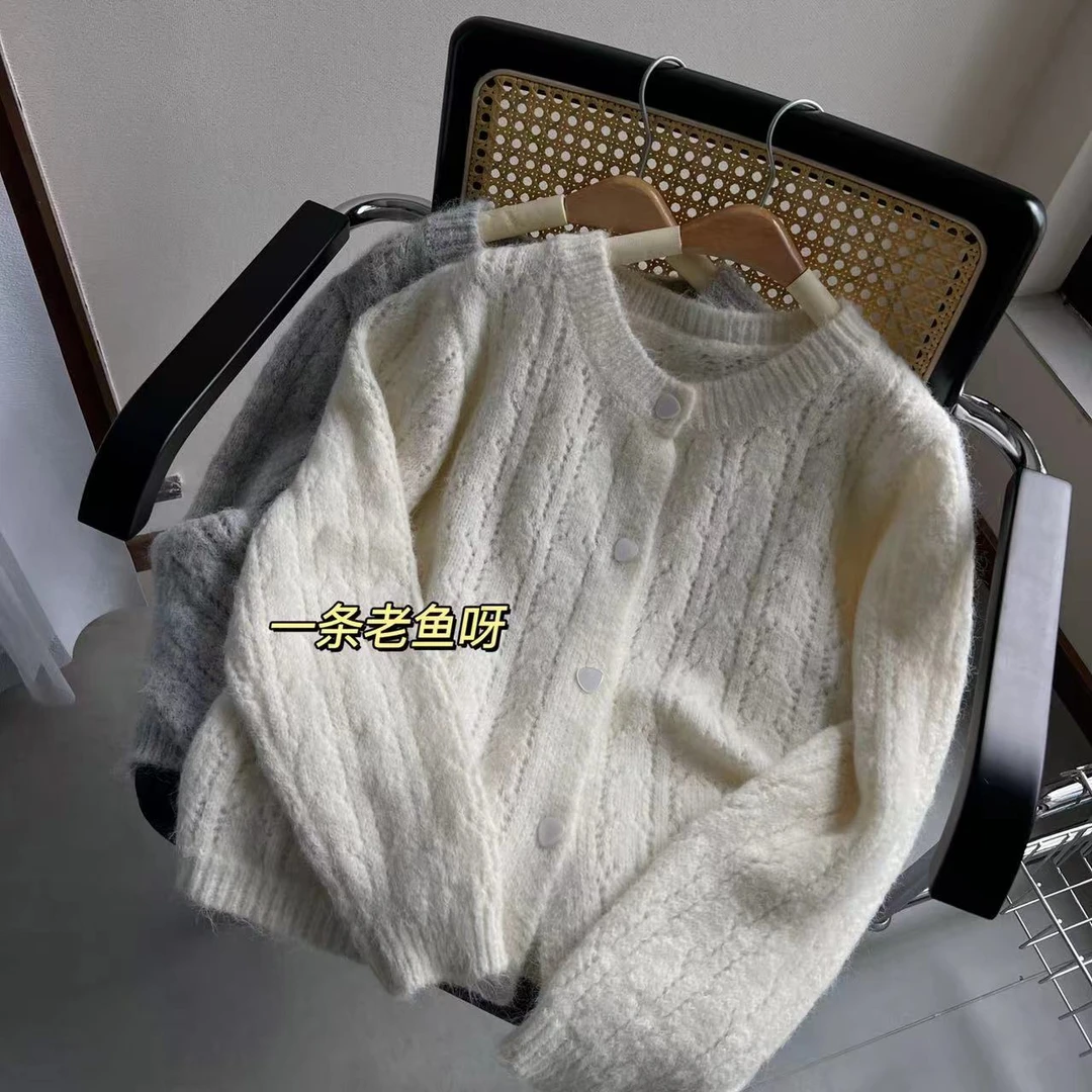 R 秋冬新款慵懒毛衣女 韩版百搭