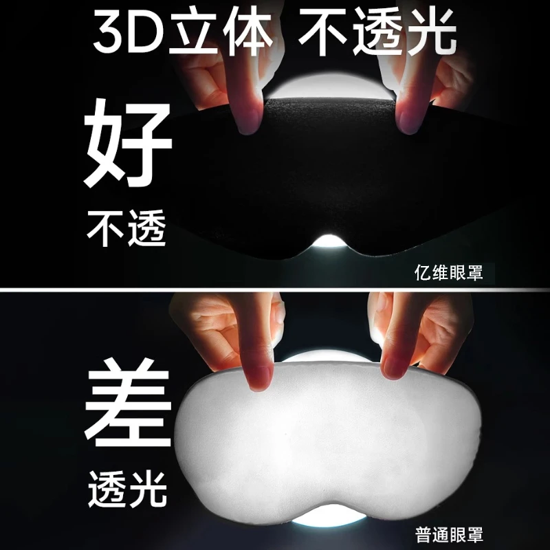 【100%遮光】眼罩隔音降噪耳罩男女睡眠睡觉专用3D立体护眼缓解疲劳