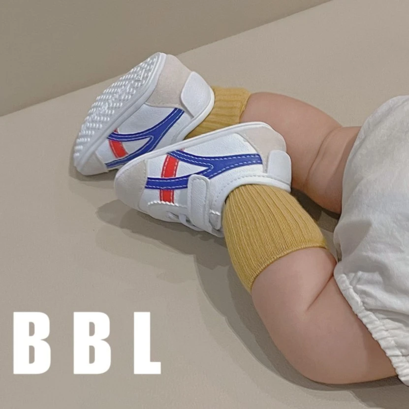 春秋0-1岁婴儿软底防滑单鞋运动小白鞋十个月男女宝宝防掉学步鞋