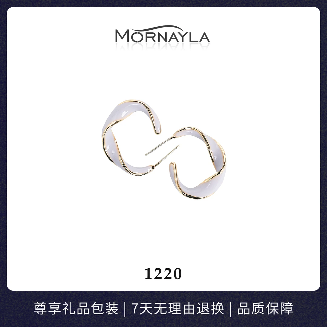 铜合金耳饰 #1220#气质轻奢时尚百搭复古法式小众简约