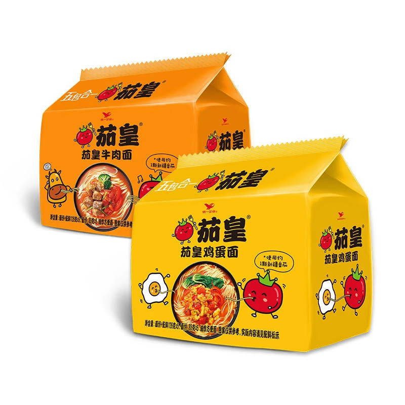 统一茄皇方便面番茄鸡蛋番茄牛肉5袋装西红柿速食泡面夜宵拉面