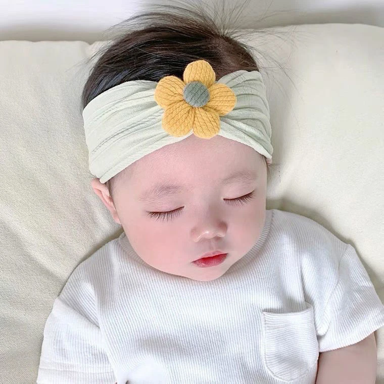 婴儿发带护囟门帽春秋季新生男女宝宝发饰可爱超萌婴幼儿囟门发箍