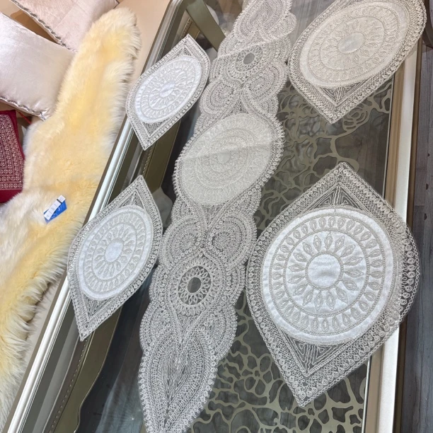 绳线金线工艺方巾桌旗桌布