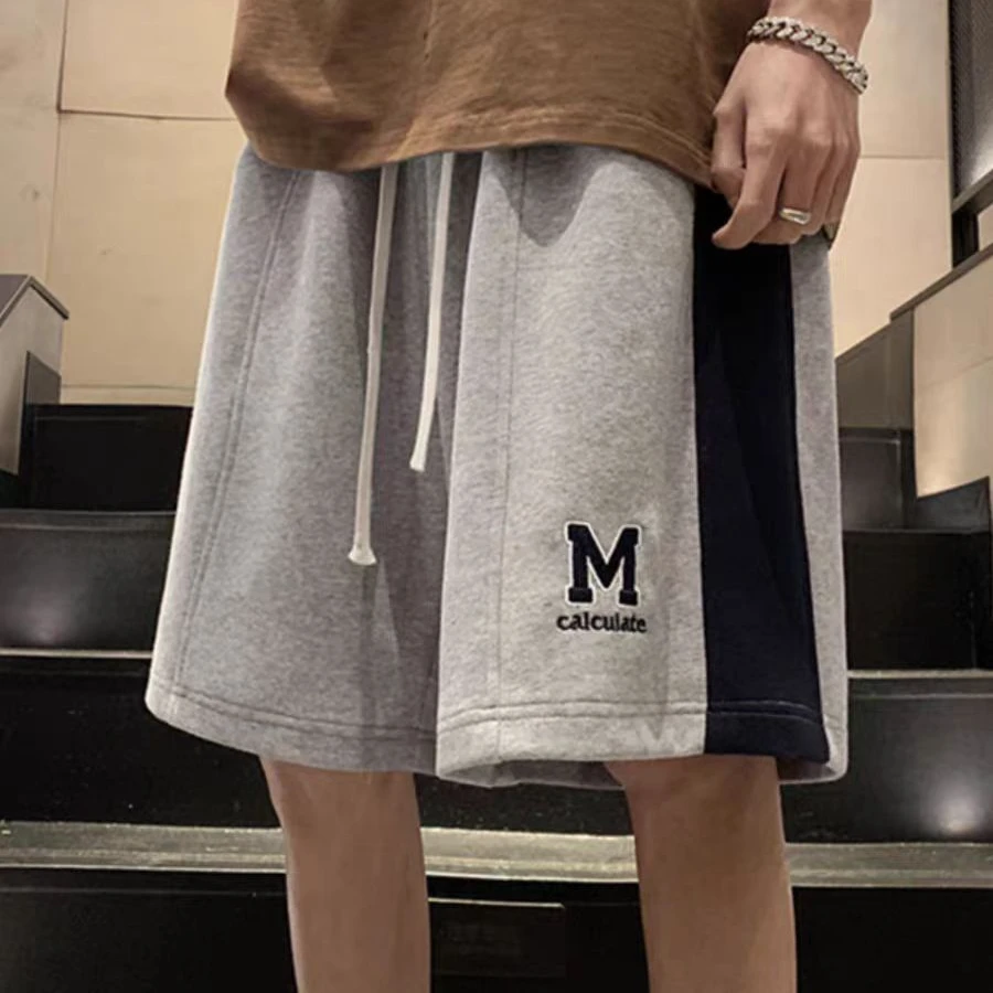 2601【玲姐推荐青少年时尚灰色M短裤】25年新款夏季休闲短裤