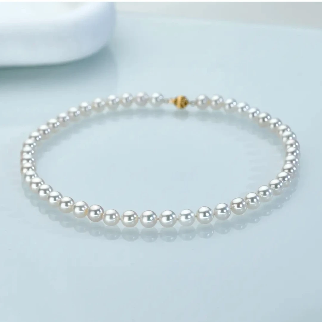 【佳佳专享】极光夜明珠 特选无核 8-9mm Aurora无核欧若拉全珠项链