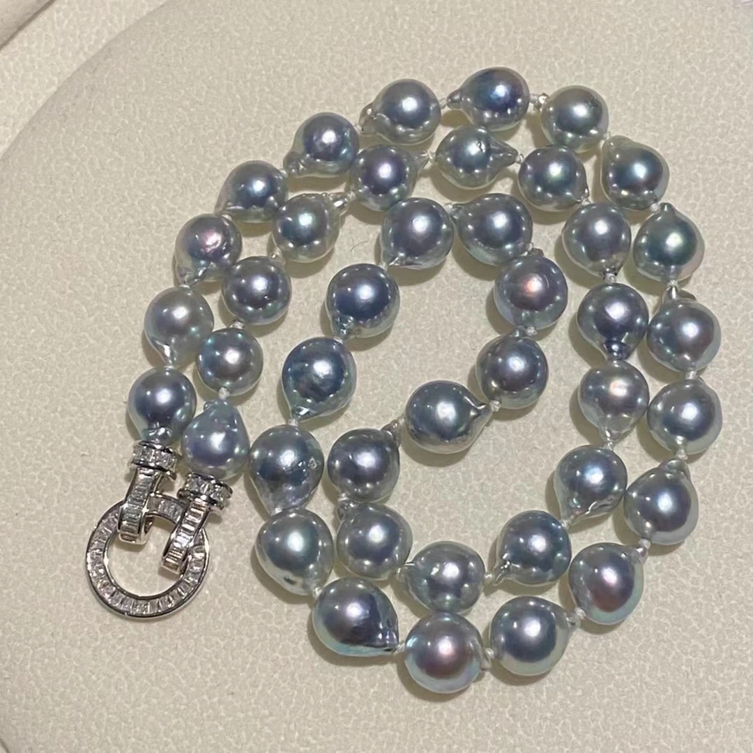 海水真多麻8-9mm巴洛克珍珠项链