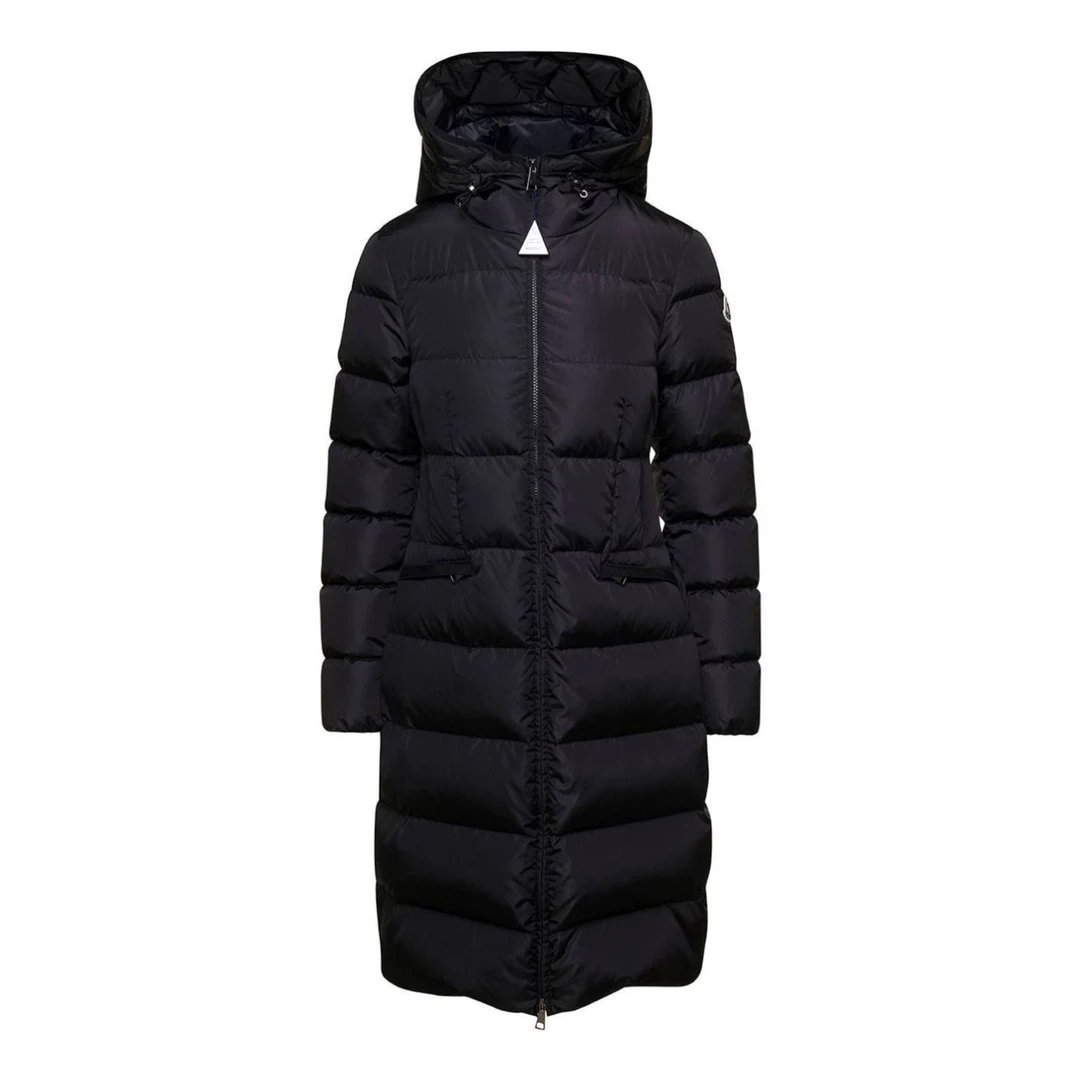 全新未使用 MONCLER 国现 长款收腰连帽女士羽绒服外套 Avocette