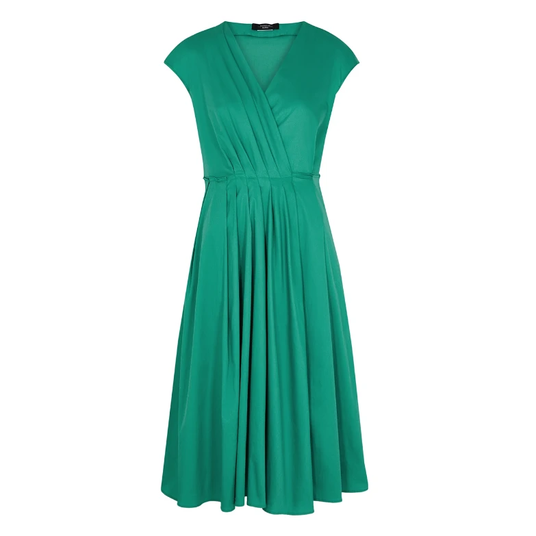 全新未使用 MaxMara 国现 Weekend 纯色V领连衣裙 VERTICE