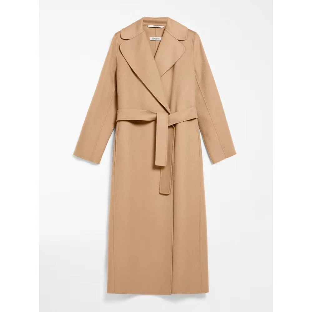 全新未使用 MaxMara 国现 'S 绵羊毛浴袍款大衣 Poldo
