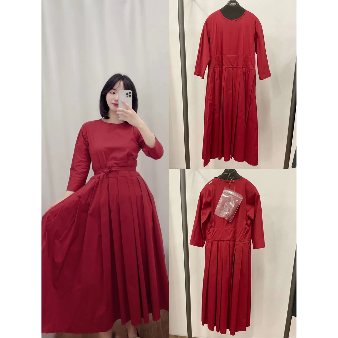 全新未使用 MaxMara 国现 'S 百褶连衣裙 JUPITER