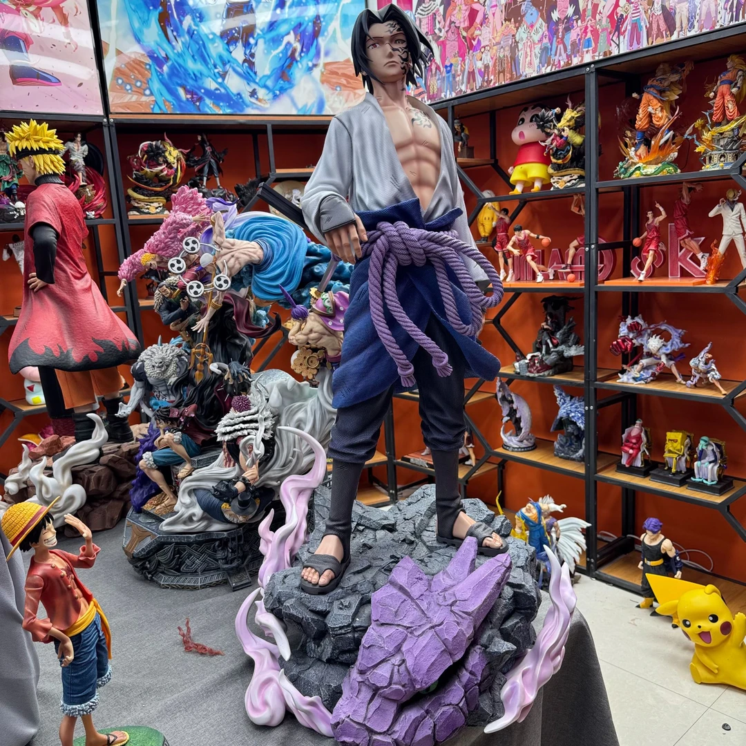 火影忍者 咒印佐助写轮眼带底台咒印特效带草薙剑万蛇与岩石地台