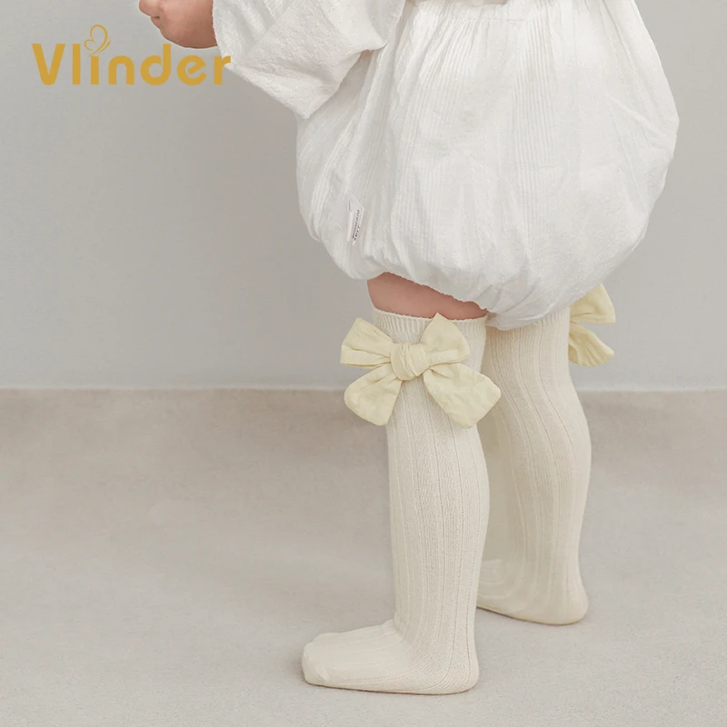 婴儿袜子春秋过膝透气中筒袜春秋款女宝洋气百搭周岁公主袜长筒袜