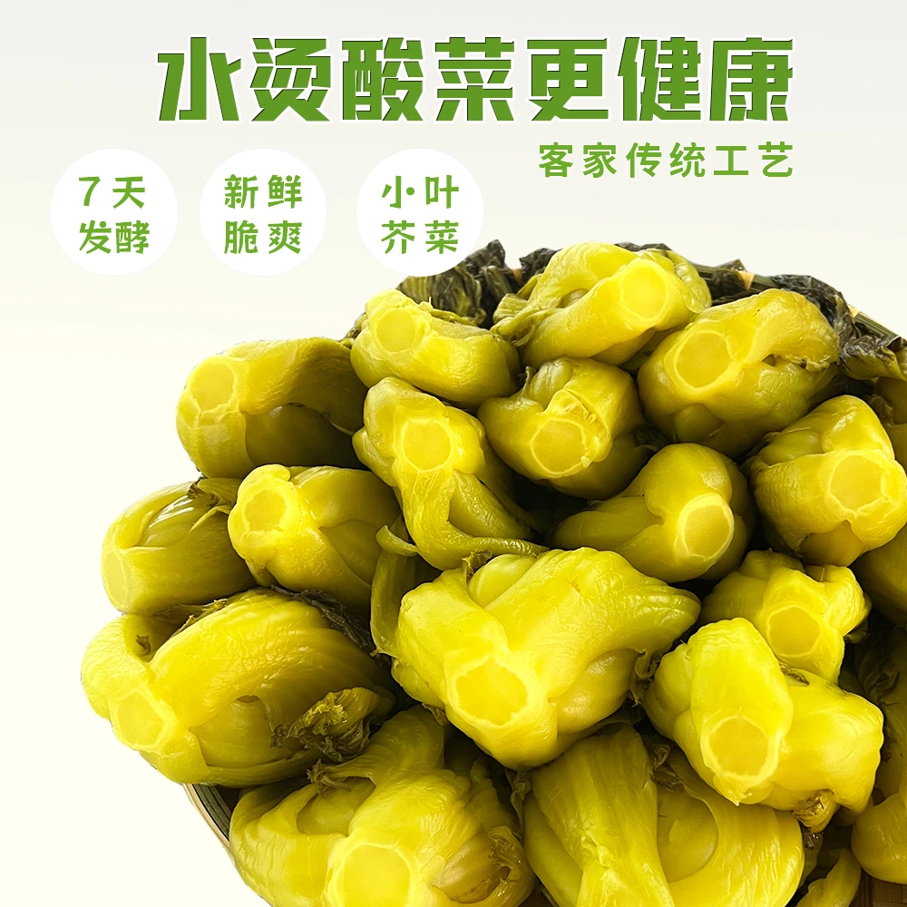 [0.1] 泓耔农创广东传统特产水烫酸菜独立包装新鲜爽脆 250克切菜