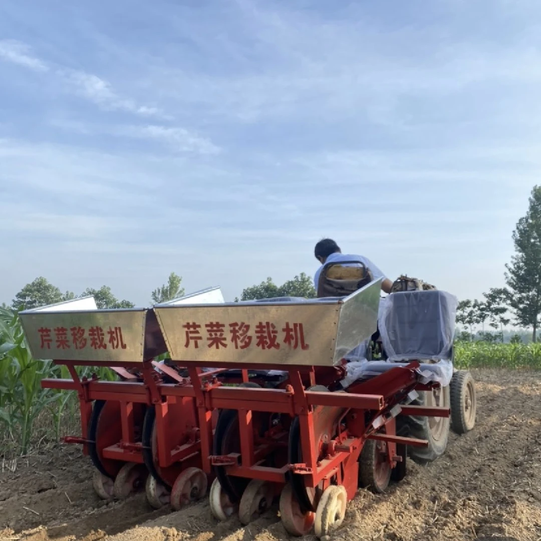 拖拉机带的芹菜移栽机大芹菜移栽机株距行距可调蔬菜移栽机农用