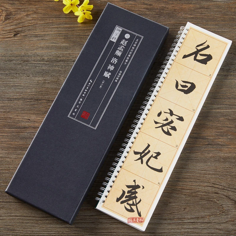 【天露阁文化用品店】赵孟頫洛神赋米字格碑帖近距离临摹字卡