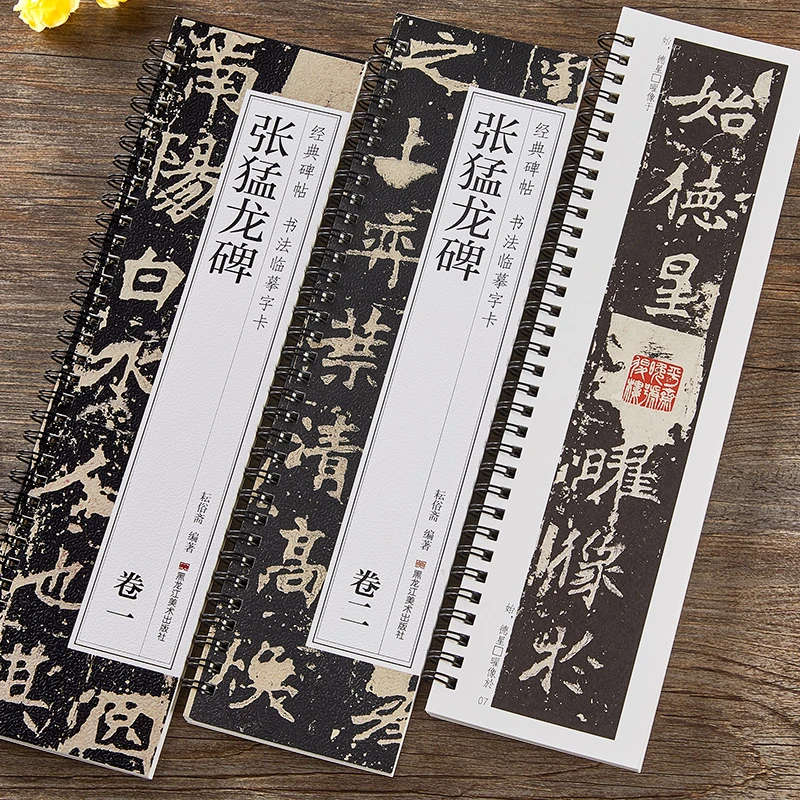 北魏张猛龙碑临摹字卡原大版简体旁注魏碑碑帖楷书毛笔书法字帖