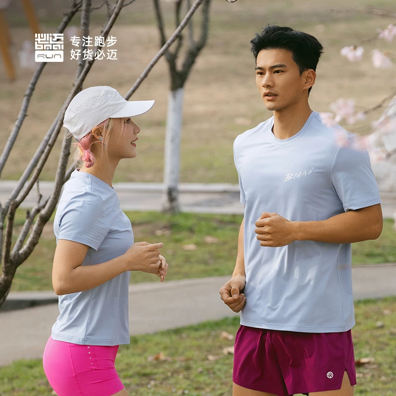 BMAI/必迈春夏圆领运动云感速干跑步短袖户外休闲健身FRTJ017
