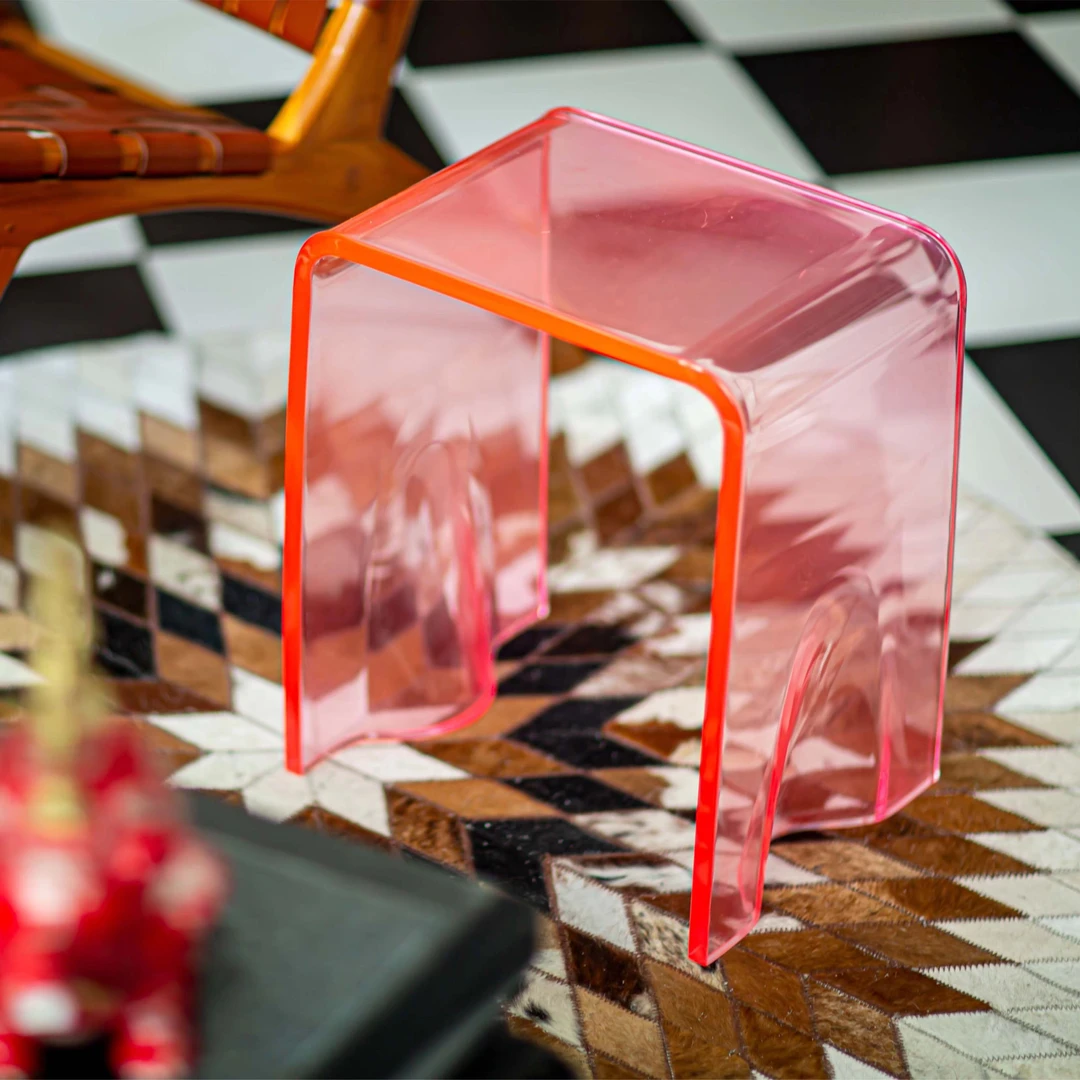 【BENNY本尼家】亚克力透明INS高颜值创意换鞋凳矮凳梳妆凳