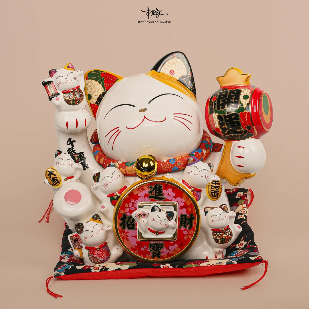【BENNY本尼家】招财进宝招财猫存钱罐开业店铺礼礼物家居玄关摆