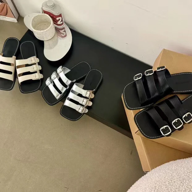 豆豆@7666-2 韩系三根设计拖鞋 7.26