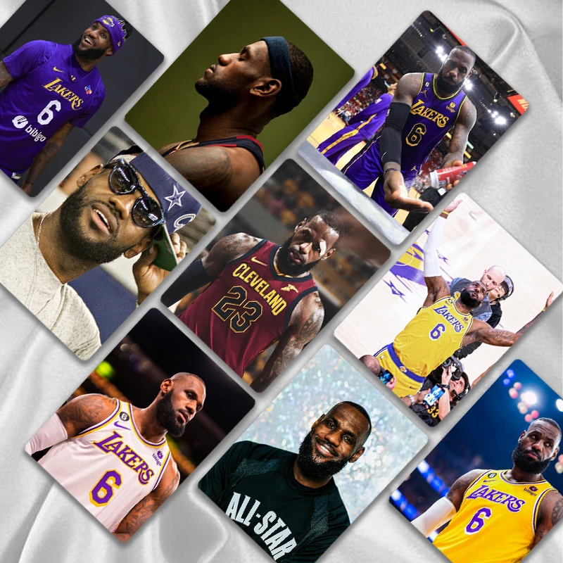 勒布朗詹姆斯球星卡镭射小卡NBA周边拍立得小卡片LOMO卡明信片