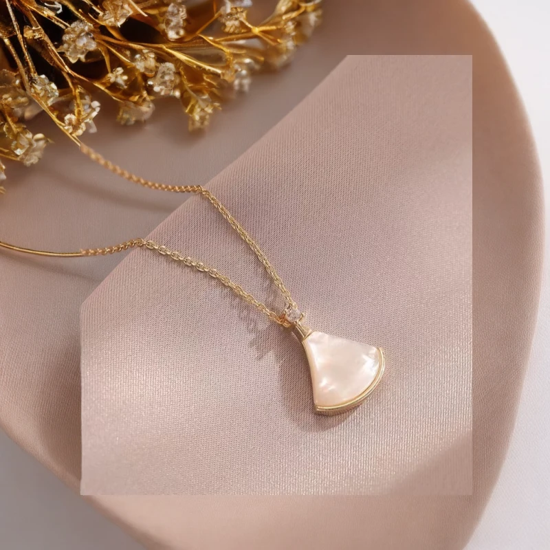 钛钢项链 three lifetimes【饰饰如意】小裙子轻奢母贝锁骨链爆款