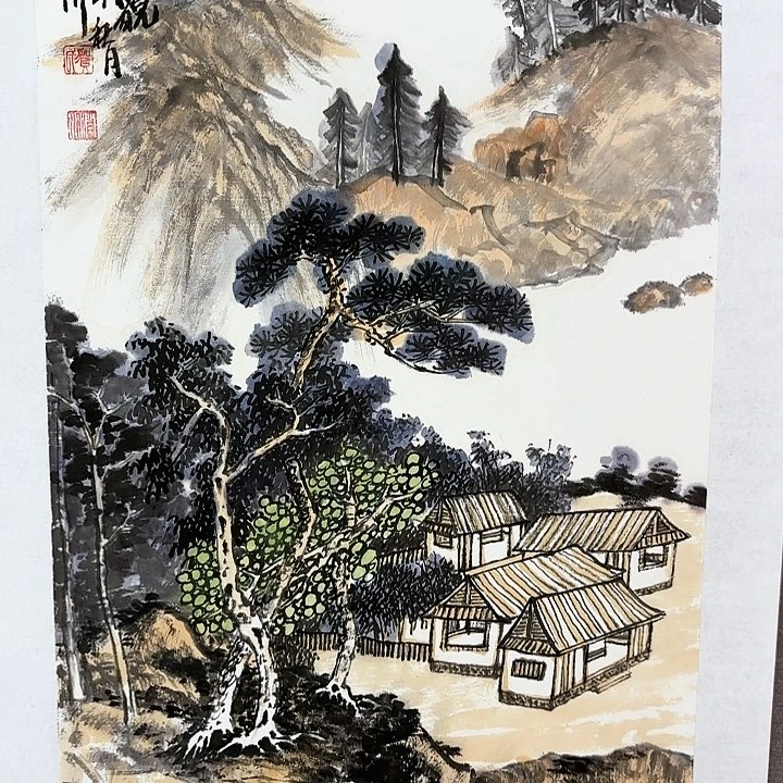 绘画用****7贺润川老师备案真迹