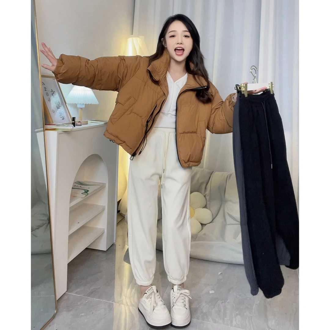 双十一定制【加绒束脚卫裤】小个子定制加绒纯色休闲卫裤#258