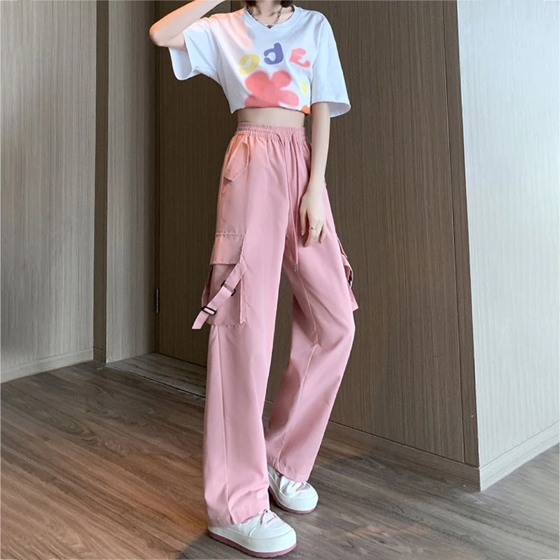 婷婷家【薄款工装阔腿裤】小个子定制夏季休闲工装裤#1017